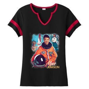 Ms Jemison Tribute Black History Month Future Astronaut Ladies Halftime Notch Neck Tee