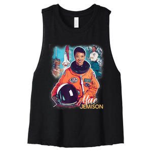 Ms Jemison Tribute Black History Month Future Astronaut Women's Racerback Cropped Tank