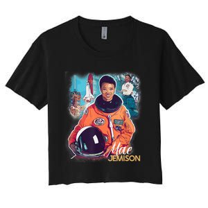 Ms Jemison Tribute Black History Month Future Astronaut Women's Crop Top Tee