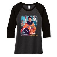 Ms Jemison Tribute Black History Month Future Astronaut Women's Tri-Blend 3/4-Sleeve Raglan Shirt