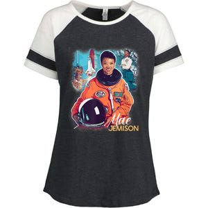 Ms Jemison Tribute Black History Month Future Astronaut Enza Ladies Jersey Colorblock Tee