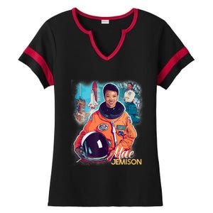 Ms. Jemison Tribute Black History Month Future Astronaut Ladies Halftime Notch Neck Tee