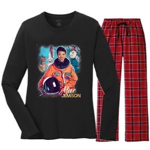 Ms. Jemison Tribute Black History Month Future Astronaut Women's Long Sleeve Flannel Pajama Set 