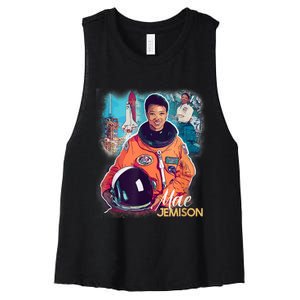 Ms. Jemison Tribute Black History Month Future Astronaut Women's Racerback Cropped Tank