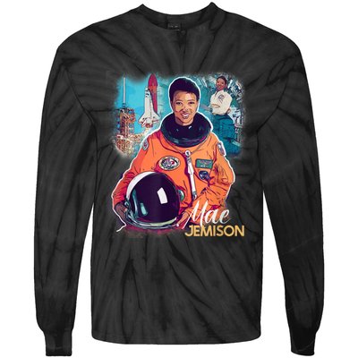 Ms. Jemison Tribute Black History Month Future Astronaut Tie-Dye Long Sleeve Shirt