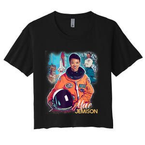 Ms. Jemison Tribute Black History Month Future Astronaut Women's Crop Top Tee