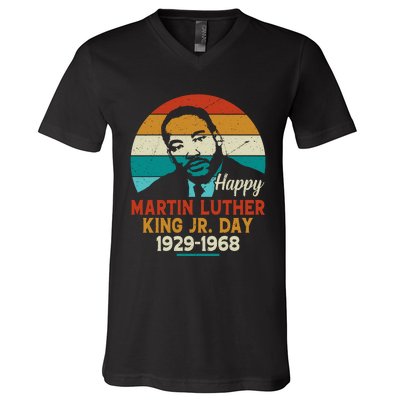 Mlk Jr. Tribute Art V-Neck T-Shirt