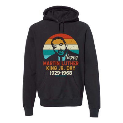 Mlk Jr. Tribute Art Premium Hoodie