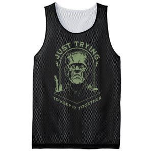 Monster Just Trying To Keep It Together Mesh Reversible Basketball Jersey Tank