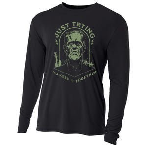 Monster Just Trying To Keep It Together Cooling Performance Long Sleeve Crew