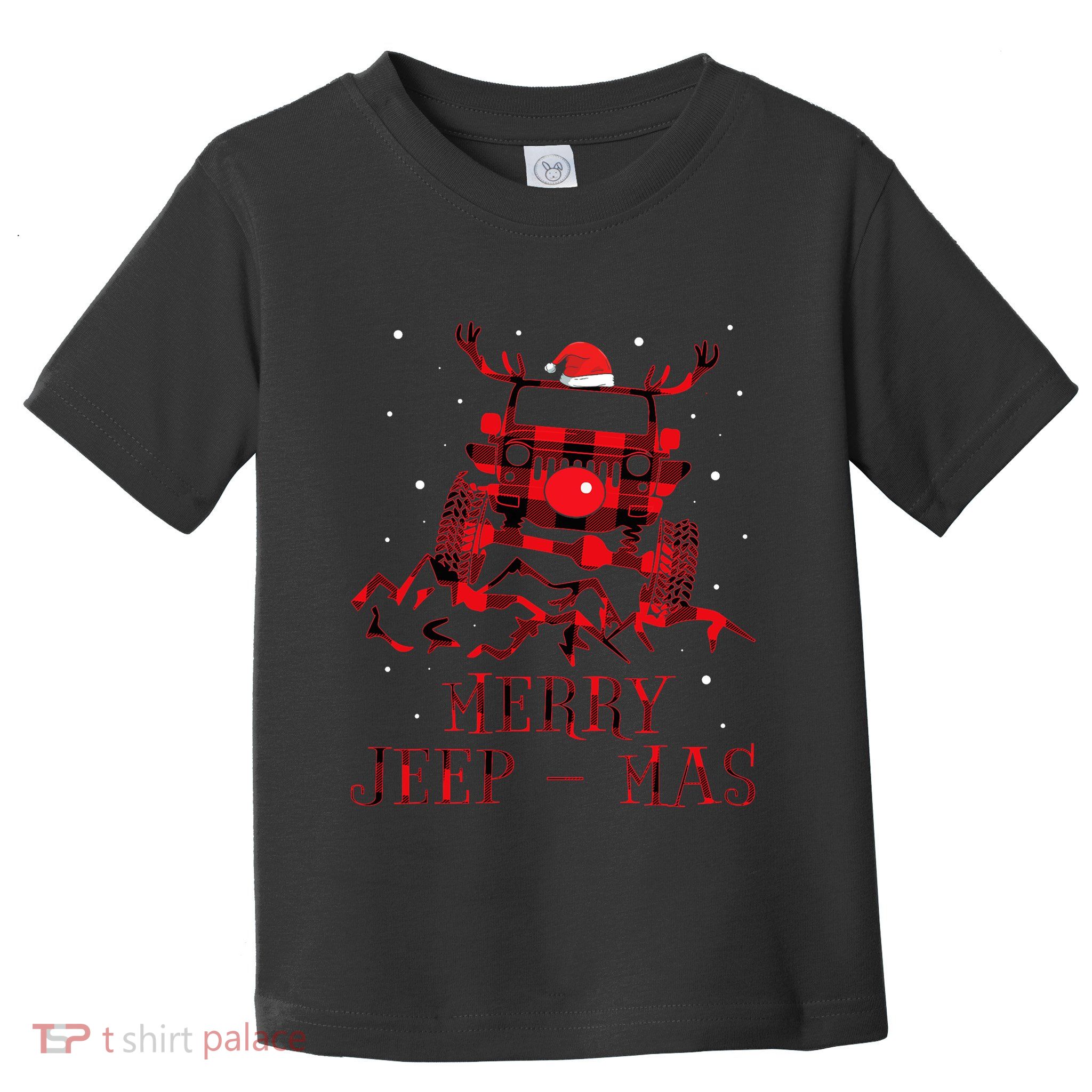 Merry Jeepmas Ugly Christmas Sweater Xmas Toddler T-Shirt