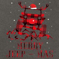Merry Jeepmas Ugly Christmas Sweater Xmas Cotton Canvas Backpack
