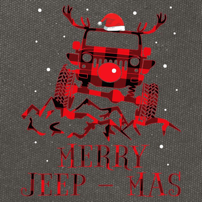 Merry Jeepmas Ugly Christmas Sweater Xmas Cotton Canvas Backpack