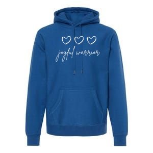 Minimalist Joyful Warrior Kamala Harris Tim Walz Waltz 2024 Gift Premium Hoodie