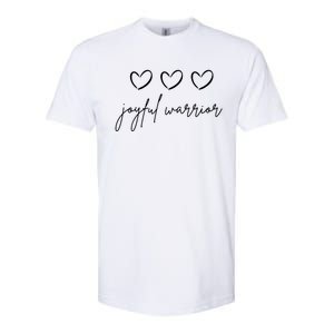 Minimalist Joyful Warrior Kamala Harris Tim Walz Waltz 2024 Gift Softstyle CVC T-Shirt