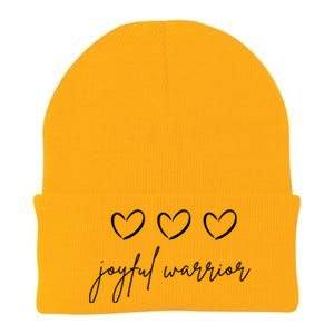 Minimalist Joyful Warrior Kamala Harris Tim Walz Waltz 2024 Knit Cap Winter Beanie