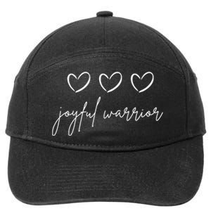 Minimalist Joyful Warrior Kamala Harris Tim Walz Waltz 2024 7-Panel Snapback Hat