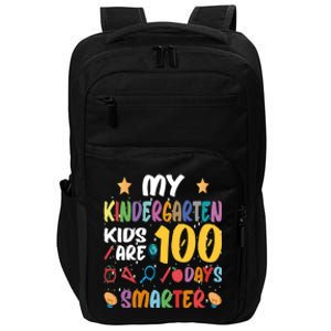 My Kindergarten Are 100 Days Smarter Kinder Teacher Gift Impact Tech Backpack