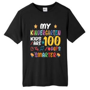 My Kindergarten Are 100 Days Smarter Kinder Teacher Gift Tall Fusion ChromaSoft Performance T-Shirt