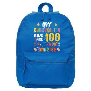 My Kindergarten Are 100 Days Smarter Kinder Teacher Gift 16 in Basic Backpack