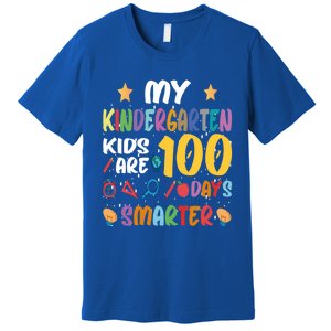 My Kindergarten Are 100 Days Smarter Kinder Teacher Gift Premium T-Shirt