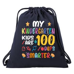 My Kindergarten Are 100 Days Smarter Kinder Teacher Gift Drawstring Bag