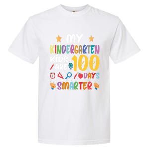 My Kindergarten Are 100 Days Smarter Kinder Teacher Gift Garment-Dyed Heavyweight T-Shirt