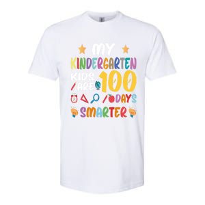 My Kindergarten Are 100 Days Smarter Kinder Teacher Gift Softstyle CVC T-Shirt