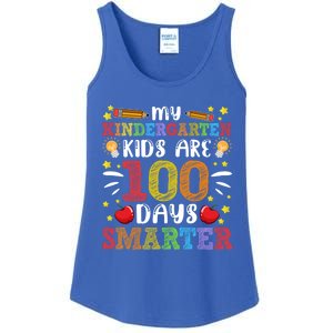 My Kindergarten Are 100 Days Smarter 100th Day Teachers Cute Gift Ladies Essential Tank