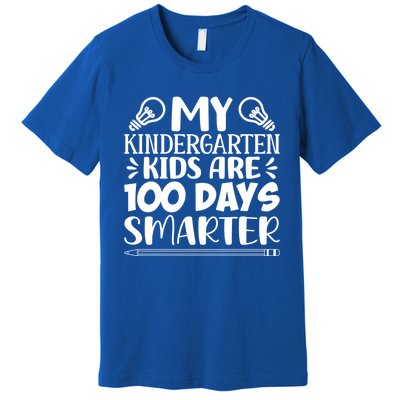 My Kindergarten Are 100 Days Smarter Teacher 100th Day Great Gift Premium T-Shirt