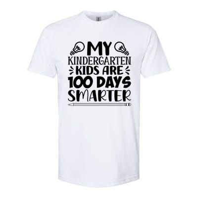 My Kindergarten Are 100 Days Smarter Teacher 100th Day Great Gift Softstyle CVC T-Shirt