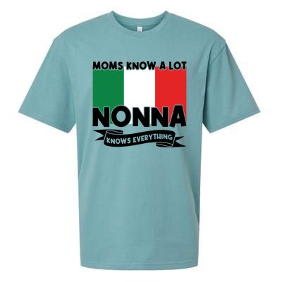 Moms Know A Lot Nonna Knows Everything Nonna Cool Gift Sueded Cloud Jersey T-Shirt