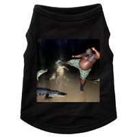 Man Kicking Alligator In Swamp Funny Oddly Specific Meme Doggie Tank