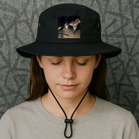 Man Kicking Alligator In Swamp Funny Oddly Specific Meme Bucket Hat