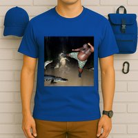 Man Kicking Alligator In Swamp Funny Oddly Specific Meme T-Shirt