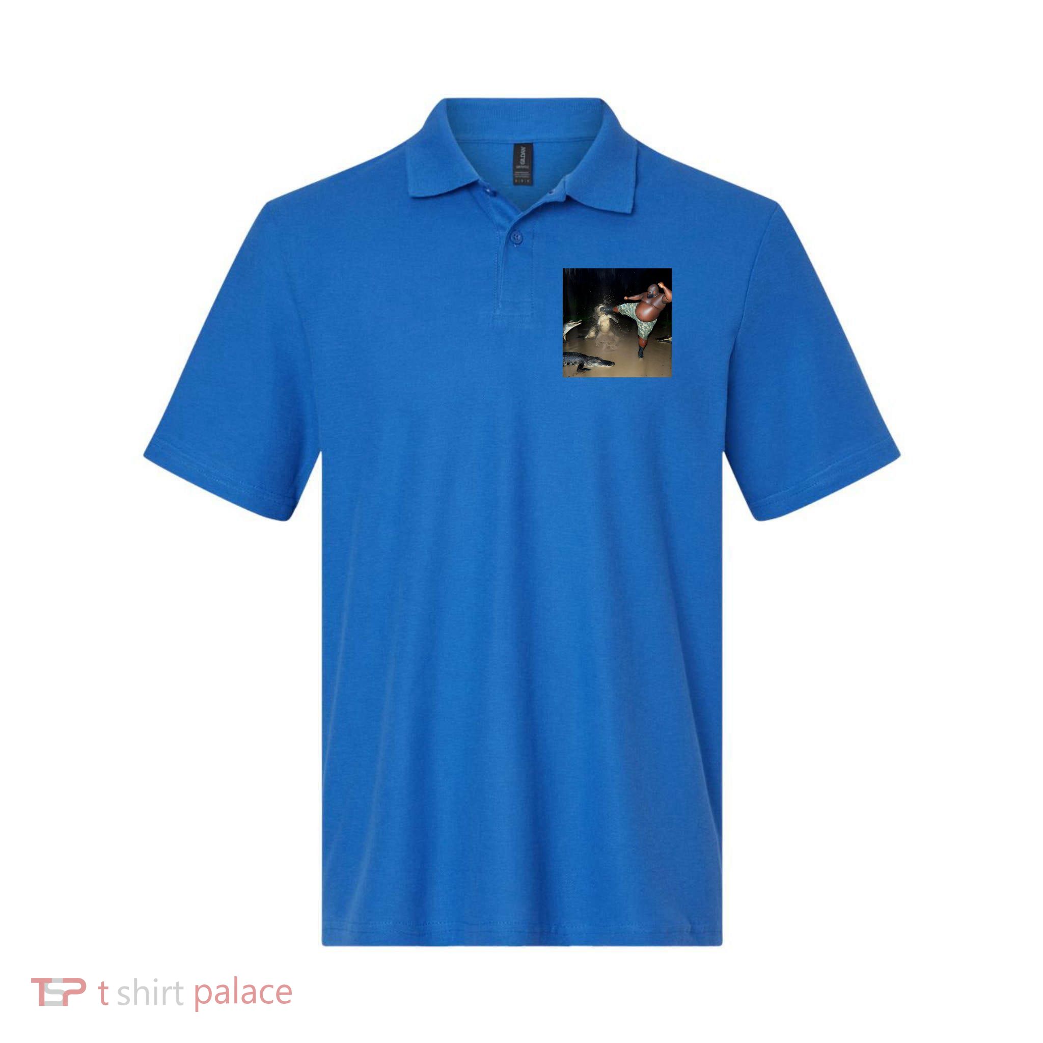 Man Kicking Alligator In Swamp Funny Oddly Specific Meme Polo