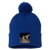 Man Kicking Alligator In Swamp Funny Oddly Specific Meme Pom Pom 12in Knit Beanie