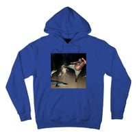 Man Kicking Alligator In Swamp Funny Oddly Specific Meme Tall Hoodie