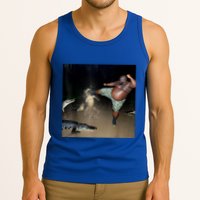Man Kicking Alligator In Swamp Funny Oddly Specific Meme Tank Top