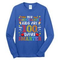 My Kindergarten Are 100 Days Smarter 100th Day Teachers Gift Tall Long Sleeve T-Shirt