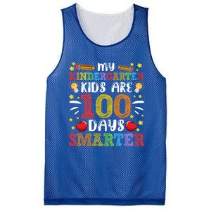 My Kindergarten Are 100 Days Smarter 100th Day Teachers Gift Mesh Reversible Basketball Jersey Tank