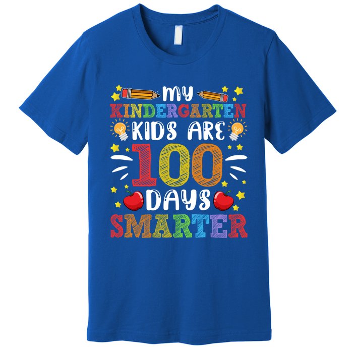 My Kindergarten Are 100 Days Smarter 100th Day Teachers Gift Premium T-Shirt