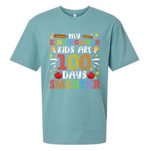 My Kindergarten Are 100 Days Smarter 100th Day Teachers Gift Sueded Cloud Jersey T-Shirt