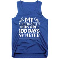 My Kindergarten Are 100 Days Smarter Teacher 100th Day Gift Tank Top