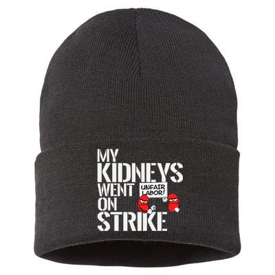 My Kidneys Are On Strike A Funny Dialysis Patient Sustainable Knit Beanie