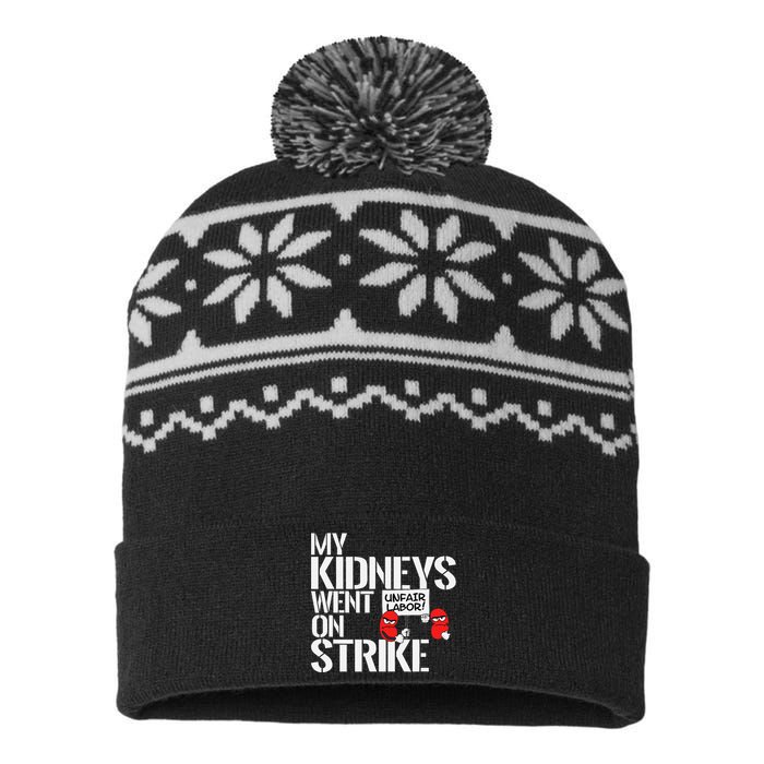 My Kidneys Are On Strike A Funny Dialysis Patient USA-Made Snowflake Beanie