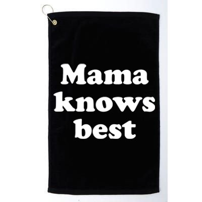 Mama Knows Best ,Mom Life Tough As A Mother Badass Mama Platinum Collection Golf Towel