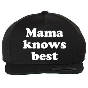 Mama Knows Best ,Mom Life Tough As A Mother Badass Mama Wool Snapback Cap