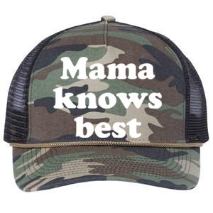 Mama Knows Best ,Mom Life Tough As A Mother Badass Mama Retro Rope Trucker Hat Cap