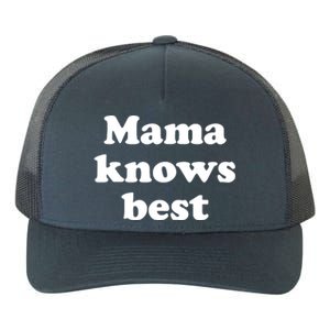 Mama Knows Best ,Mom Life Tough As A Mother Badass Mama Yupoong Adult 5-Panel Trucker Hat